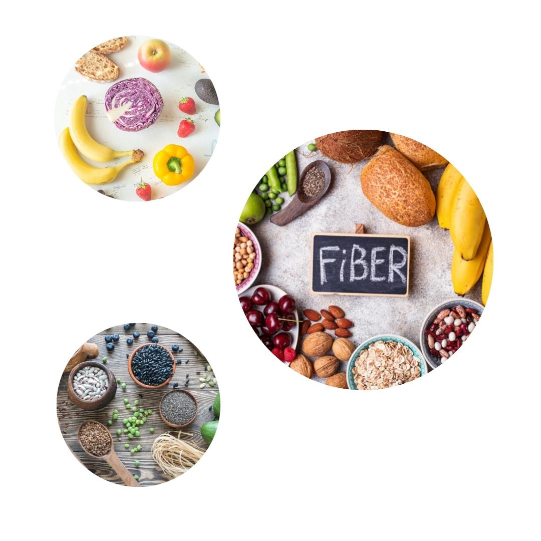 Dietary, soluble, and insoluble fiber supplements.