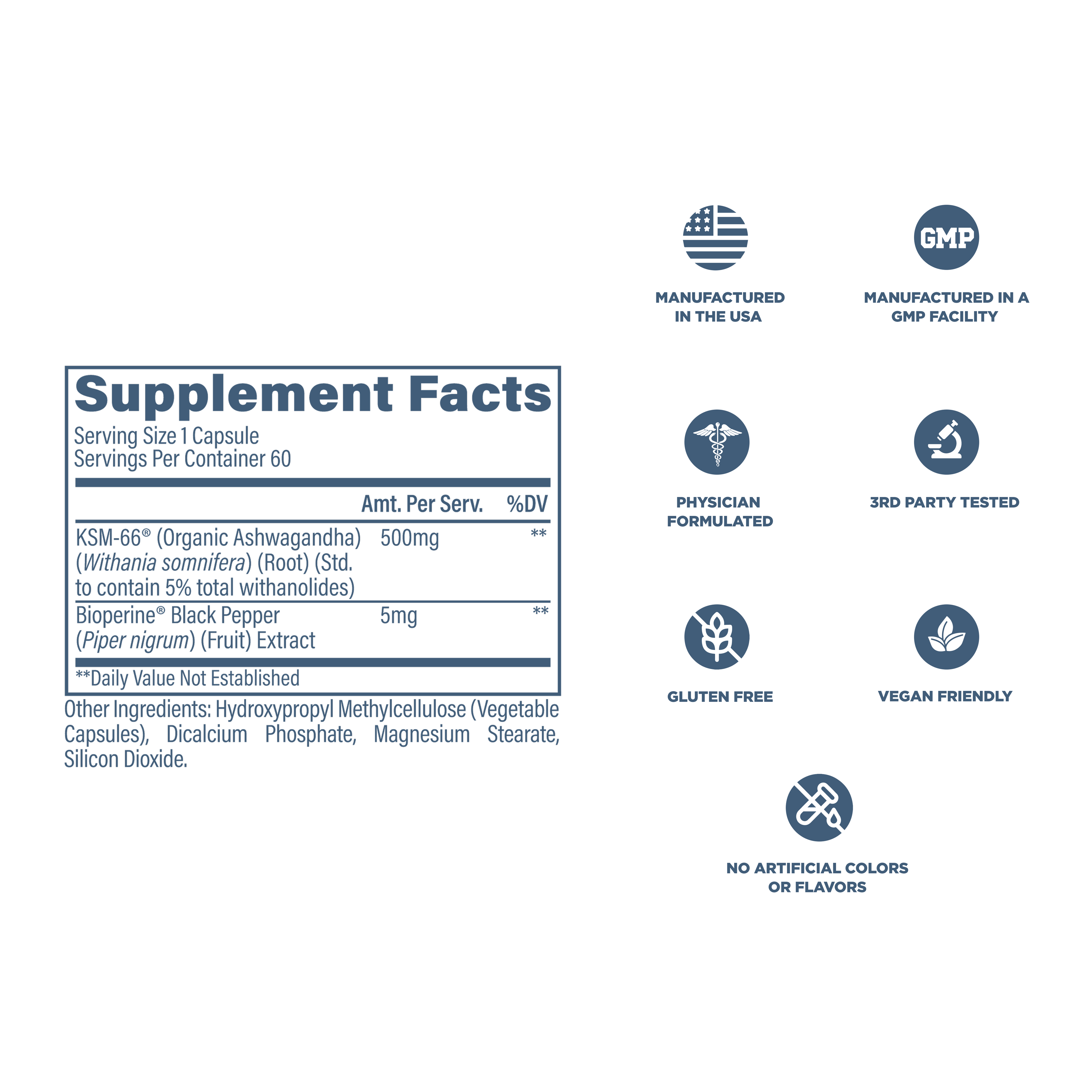 KSM 66 Supplement Facts