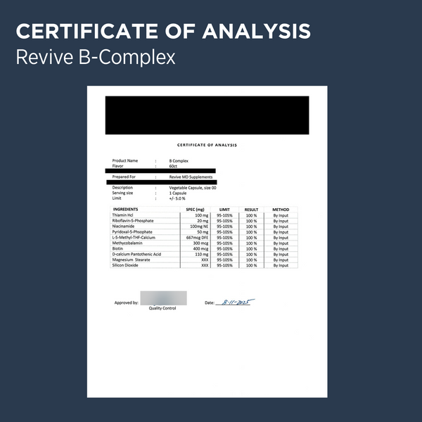 Revive B-Complex COA