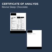 Revive Sleep Chocolate COA