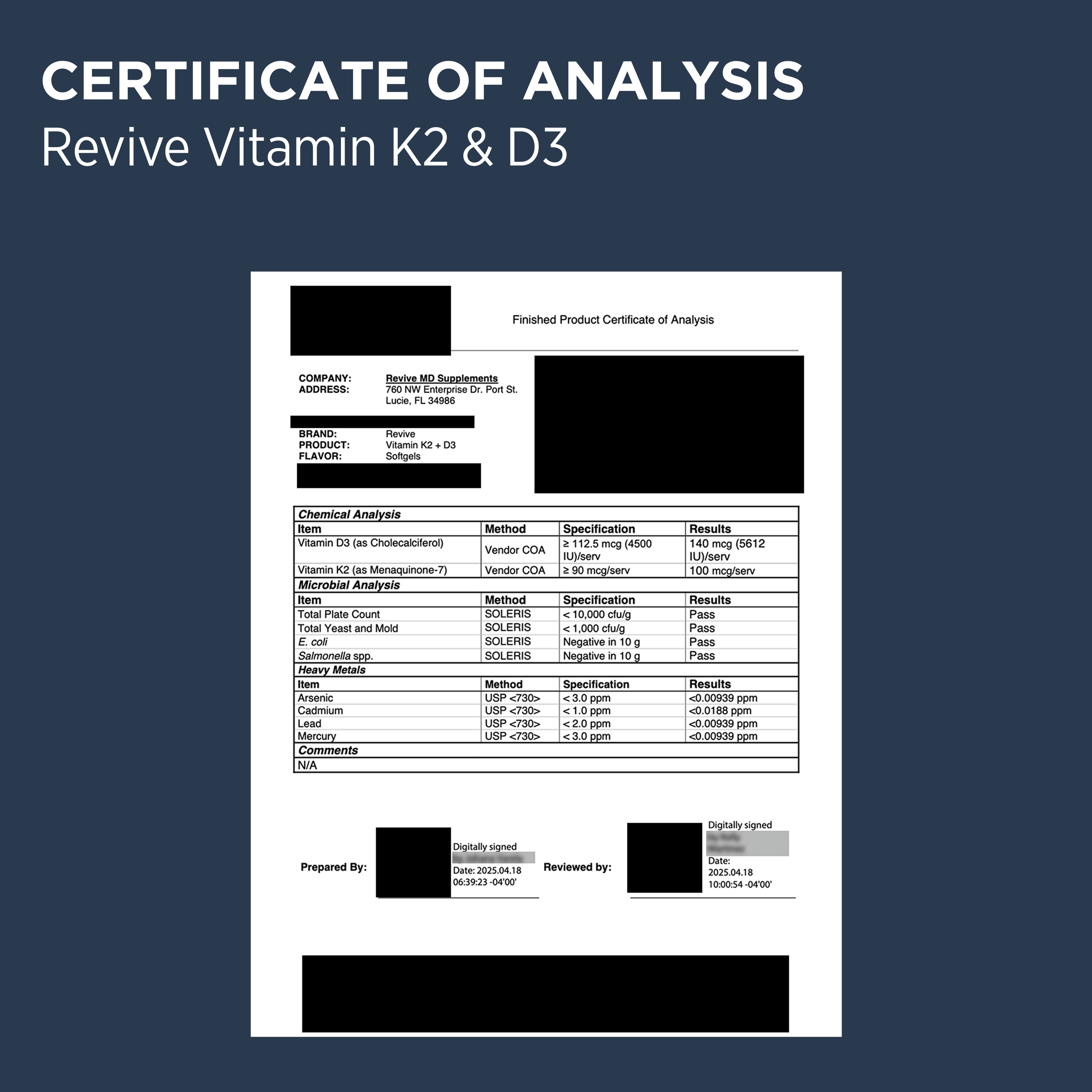 Revive Vitamin K2 And D3