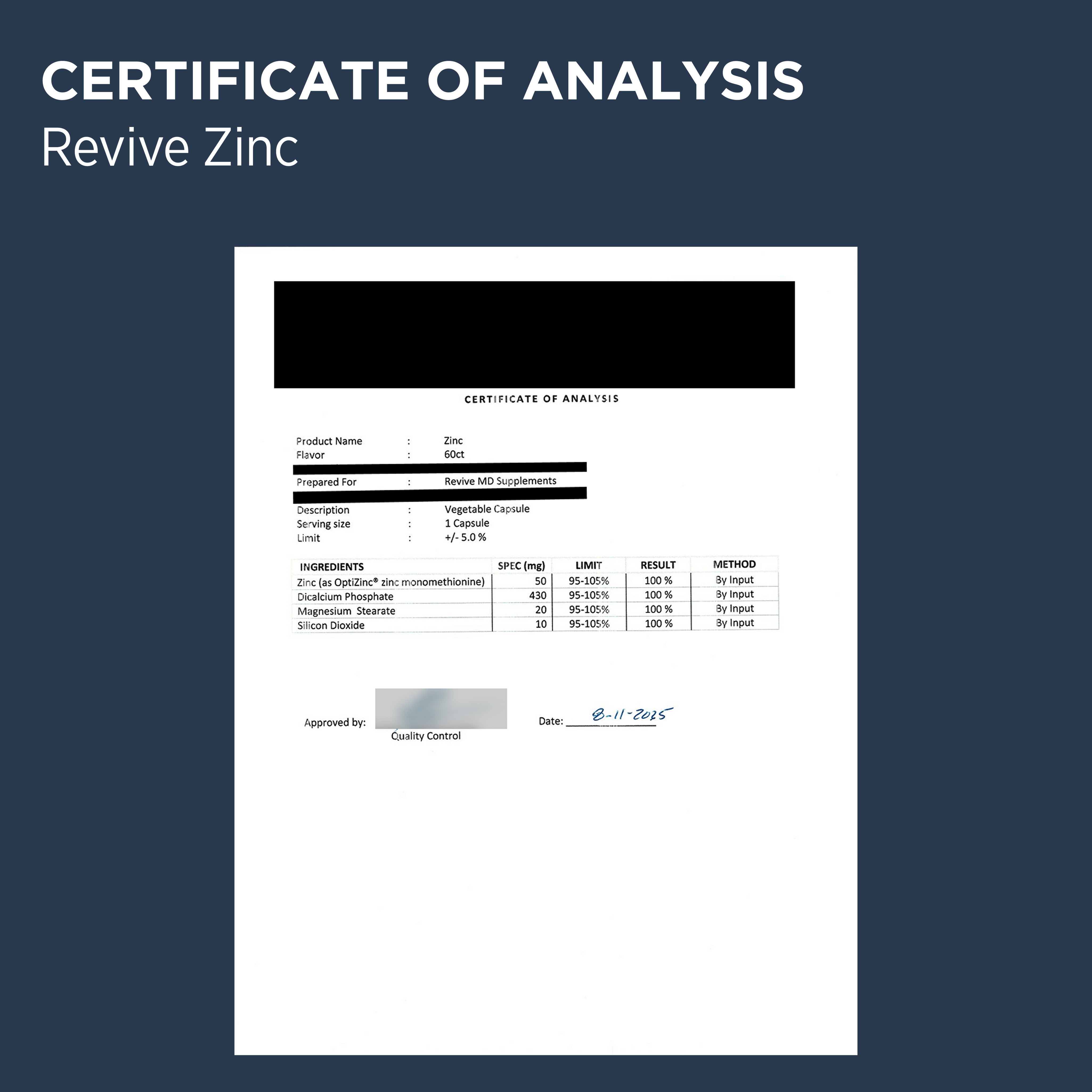 Zinc