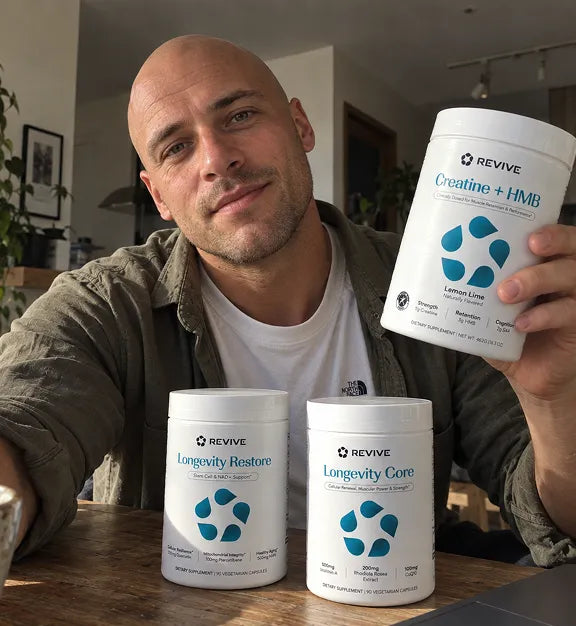 Customer holding a Revive product